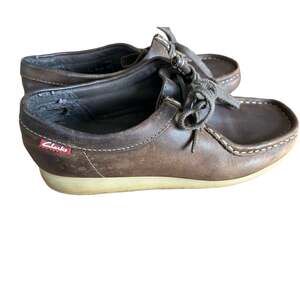 Clarks Pandora Brown Leather Chukka Boot Shoe- Size 6.5